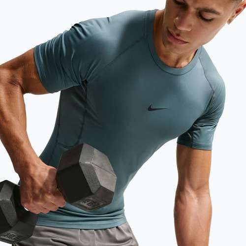 Koszulka treningowa męska Nike Pro Dri-Fit Tight Fitness mineral slate/black