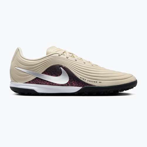 Buty piłkarskie męskie Nike United Tiempo Maestro Academy TF fossil/burgundy crush/metallic silver