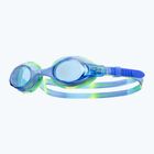 Okulary do pływania dziecięce TYR Swimple Tie Dye Non-Mirrored blue/blue/green