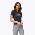Koszulka trekkingowa damska Salewa Geometric Dry premium navy melange