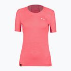 Koszulka trekkingowa damska Salewa Puez Graphic 2 Dry calypso coral melange