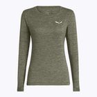 Longsleeve damski Salewa Puez Melange Dry faded green melange