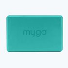 Kostka do jogi Myga Foam Block turkusowy