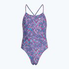 Strój pływacki jednoczęściowy dziecięcy Nike Hydrastrong Charms Multi Print Lace Up Back blue