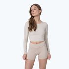 Top do jogi damski 4F TSDL019 LS beige