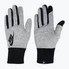 Rękawiczki do biegania damskie Nike Club Fleece grey heather/black/black