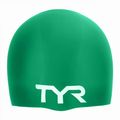 Czepek pływacki TYR Wrinkle Free Silicone green