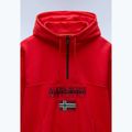 Bluza męska Napapijri Burgee Half Zip Hooded 2.0 red goji 7