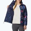Kurtka hybrydowa damska Columbia Powder Pass Hooded nocturnal floriculture print 5