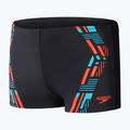 Bokserki pływackie męskie Speedo Tech Print Aquashort black/orange 10