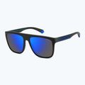 Okulary przeciwsłoneczne męskie Polaroid PLD 2162/S matte black blue/blue mirror polarized 2