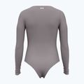 Body treningowe damskie Under Armour Vanish Leotard tetra gray/white 2