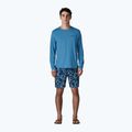 Longsleeve męski Patagonia Capilene Cool Daily - Boardshort Logo shore blue/light shore blue x-dye 2