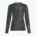 Longsleeve trekkingowy damski icebreaker Merino 260 Tech Vertex Crewe Delta Lines AOP black/snow/j 7