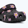Klapki dziecięce Crocs Classic Flower 212671 black 8