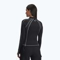 Longsleeve treningowy damski Under Armour ColdGear Textured 1/2 Zip black/white/metalic silver 3