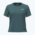 Koszulka treningowa damska Under Armour Tech Wordmark Tape rack green/black/white