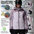 Kurtka narciarska damska Columbia Highland Summit III Insulated lavender pearl/shale purple 14