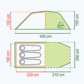 Namiot kempingowy 3-osobowy Coleman Coastline 3 Plus grey 2