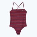 Strój kąpielowy jednoczęściowy damski Lacoste MF7264 penumbra/alizarin /red