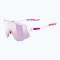 Okulary przeciwsłoneczne UVEX Sequenze clear/mirror pink