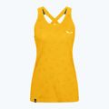 Koszulka wspinaczkowa damska Salewa Lavaredo Hemp Graphic Tank gold 5