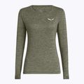 Longsleeve damski Salewa Puez Melange Dry faded green melange