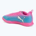 Buty piłkarskie dziecięce PUMA Ultra 6 Play It Jr poison pink/puma wht/sun stream/bright aqua/puma blk 3