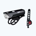 Zestaw lampek rowerowych CatEye AMPP 200 HL-EL042RC / ORB TL-LD160 black