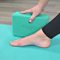 Kostka do jogi Myga Foam Block turkusowy 5