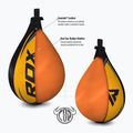 Gruszka bokserska RDX Speed Ball Leather Multi yellow/blue 3