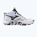 Buty do siatkówki Mizuno Wave Momentum Elite Mid white/black/ge gold 8