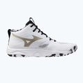 Buty do siatkówki Mizuno Wave Momentum Elite Mid white/black/ge gold 9