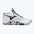 Buty do siatkówki Mizuno Wave Momentum Elite Mid white/black/ge gold 2
