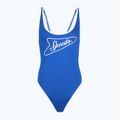 Strój pływacki jednoczęściowy damski Speedo Solid Bound Scoop turkish sea/bright white