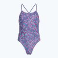 Strój pływacki jednoczęściowy dziecięcy Nike Hydrastrong Charms Multi Print Lace Up Back blue