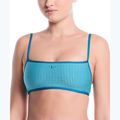 Góra od stroju pływackiego Nike Ripple Texture Bralette Classic Bikini bleached turquoise