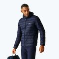 Kurtka męska REGATTA Hooded Marizion black navy/olympian blue