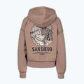 Bluza damska Pitbull Skull Surf Hooded Zip chocolate mousse 8