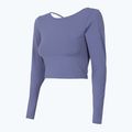 Top do jogi damski 4F TSDL019 LS denim 3
