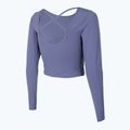Top do jogi damski 4F TSDL019 LS denim 4