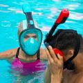 Maska pełnotwarzowa do snorkelingu AQUASTIC SMA-01SN niebieska 4