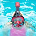 Maska pełnotwarzowa do snorkelingu AQUASTIC SMA-01SC czerwona 5