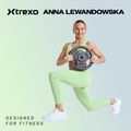 Obciążenie żeliwne ogumowane XTREXO RW20 20 kg czarne 2