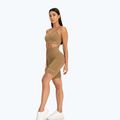 Spodenki bikery treningowe damskie Gym Glamour Push Up 2.0 safari 2