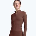 Longsleeve damski JOYINME Motion LS 1/4 Zip chestnut