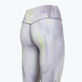 Legginsy treningowe damskie 4F Solar Punk FNK F454 light yellow allover 10
