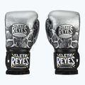 Rękawice bokserskie Cleto Reyes Velcro Sparring silver/black 2