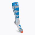Skarpety narciarskie damskie X-Socks Ski Control 4.0 grey melange/turquoise 2