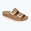 Klapki damskie Scholl Montery 2 Straps Ad Med cognac 8